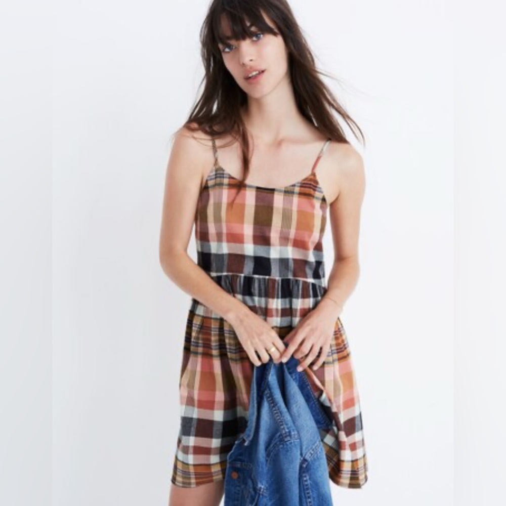 Madewell Multicolor Plaid Dress